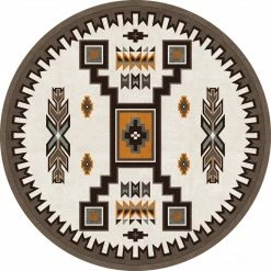 American Dakota Textiles Voices Collection: Old Crow Worn Saddle Area Rugs Decor