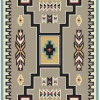 American Dakota Textiles Decor Voices Collection: Old Crow Suede Turquoise Area Rugs