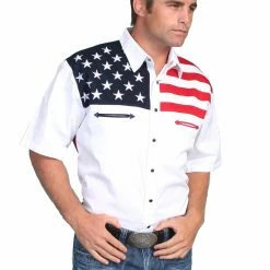 Scully Leather Company Men's Western Shirt Collection: Scully Patriot