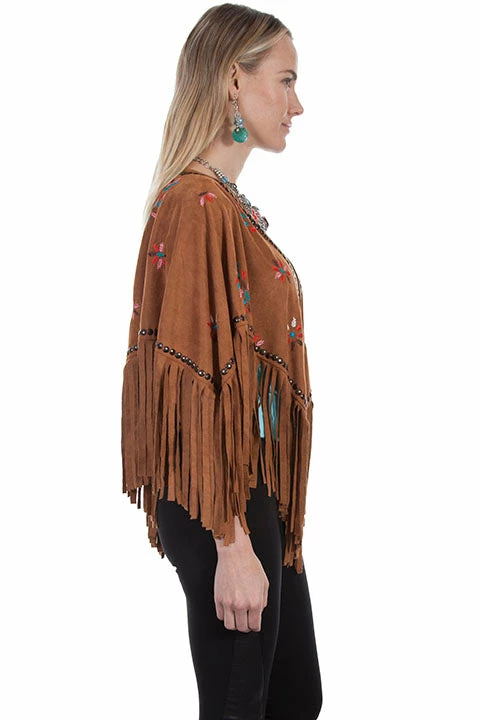 Scully Leather Company Women's Honey Creek Collection Accessory: Wrap Faux Suede Cape Southwest Style 6 Scully Leather Company Women's Honey Creek Collection Accessory: Wrap Faux Suede Cape Southwest Style