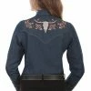 Scully Leather Company Ladies' Women's Vintage Western Shirt Collection: Scully Roses And Longhorn Steer Skull
