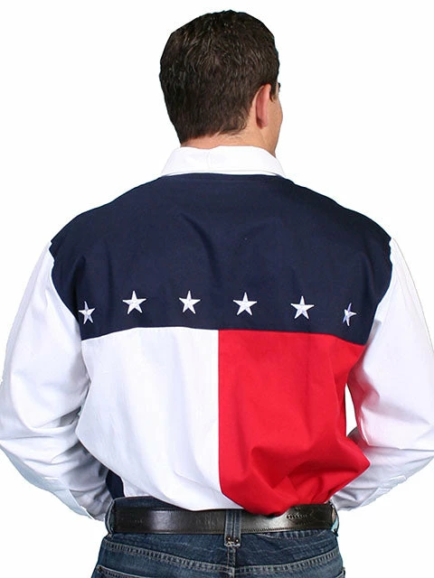 Scully Leather Company Men's Western Shirt Collection: Scully Patriotic Stars And Stripes 4 Scully Leather Company Men's Western Shirt Collection: Scully Patriotic Stars And Stripes