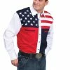 Scully Leather Company Men's Western Shirt Collection: Scully Patriotic Stars And Stripes