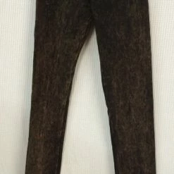 Pat Dahnke Ladies' Distressed Brown Yoga Pant Legging