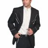 Scully Leather Company Men's Fabric Jacket Collection: Scully Western Blazer With White Piping