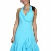 Scully Leather Company Women's Cantina Collection Dress: Halter Style With Ruffle, Turquoise Ladies'