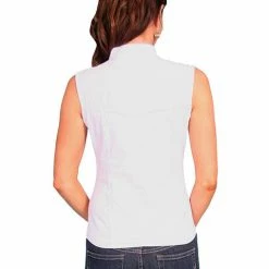 Scully Leather Company Women's Cantina Collection Top: Sleeveless Button Front