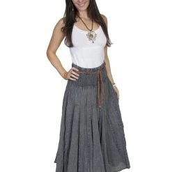 Scully Leather Company Women's Cantina Collection Skirt: Acid Wash Ladies'