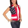 Scully Leather Company Women's Western Shirt Collection: Scully Patriot Stars And Stripes Sleeveless Ladies'