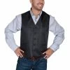 Scully Leather Company Men's Western Vest Collection: Rangewear Diamond Dot No Lapels
