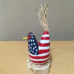 Edith Herbert John Folk Art Navajo Hand Carved Patriotic Chickens Decor 33 Edith Herbert John Folk Art Navajo Hand Carved Patriotic Chickens Decor