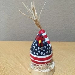 Edith Herbert John Folk Art Navajo Hand Carved Patriotic Chickens Decor 32 Edith Herbert John Folk Art Navajo Hand Carved Patriotic Chickens Decor