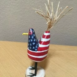 Edith Herbert John Folk Art Navajo Hand Carved Patriotic Chickens Decor 37 Edith Herbert John Folk Art Navajo Hand Carved Patriotic Chickens Decor