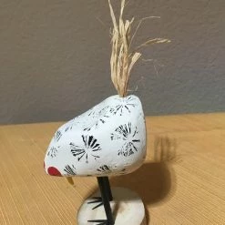 Edith Herbert John Folk Art Navajo Hand Carved Small Pecking Chickens