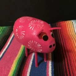 Edith Herbert John Folk Art Navajo Hand Carved Small Pig Decor