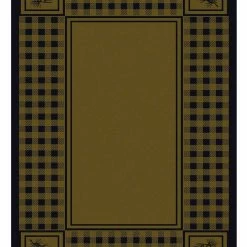 American Dakota Textiles Cabin Collection: Pine Refuge Area Rugs
