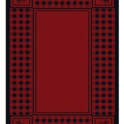 American Dakota Textiles Cabin Collection: Pine Refuge Area Rugs