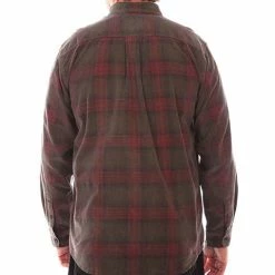 Scully Leather Company Men's Farthest Point Collection Shirt: Outdoor Corduroy Plaid Green