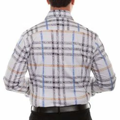 Scully Leather Company Men's Signature Shirt Collection: Cotton Black Plaid