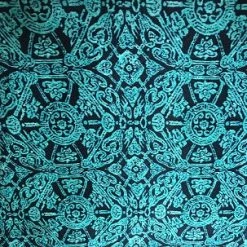 Cowboy Images Wild Rags Ladies' Cowboy Images Accessory: Scarf Charmeuse Print Matrix Teal
