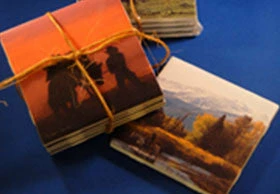 TXLC Custom Tile Made In The USA For Home Western Art Tile: Artist Jack Sorenson "Unscheduled Flight" 6 TXLC Custom Tile Made In The USA For Home Western Art Tile: Artist Jack Sorenson "Unscheduled Flight"