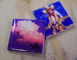 TXLC Custom Tile Western Art Tile: Artist Frank McCarthy