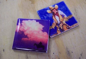 TXLC Custom Tile Made In The USA For Home Western Art Tile: Artist Jack Sorenson "Looking Glass Falls" 8 TXLC Custom Tile Made In The USA For Home Western Art Tile: Artist Jack Sorenson "Looking Glass Falls"