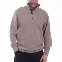 Scully Leather Company Men's Farthest Point Collection Shirt: Pullover Sweater