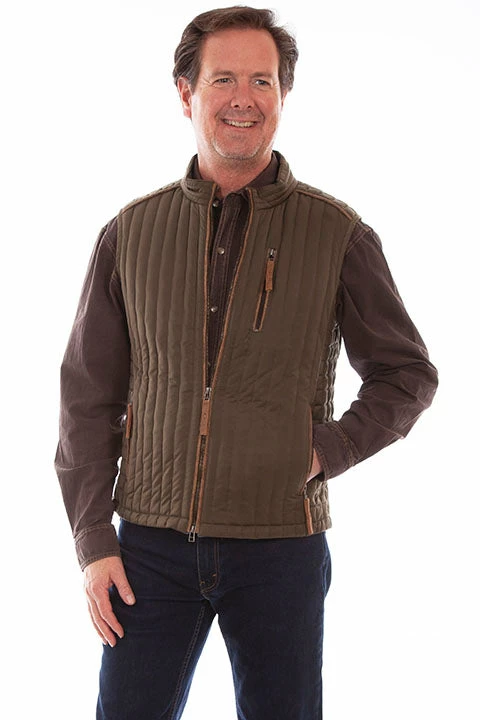 Scully Leather Company Men's Farthest Point Collection Vest: Outdoor Ribbed Vest With Suede Trim 5 Scully Leather Company Men's Farthest Point Collection Vest: Outdoor Ribbed Vest With Suede Trim