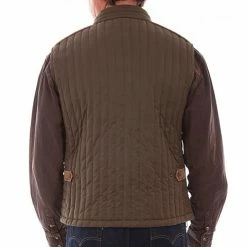 Scully Leather Company Men's Farthest Point Collection Vest: Outdoor Ribbed Vest With Suede Trim 9 Scully Leather Company Men's Farthest Point Collection Vest: Outdoor Ribbed Vest With Suede Trim