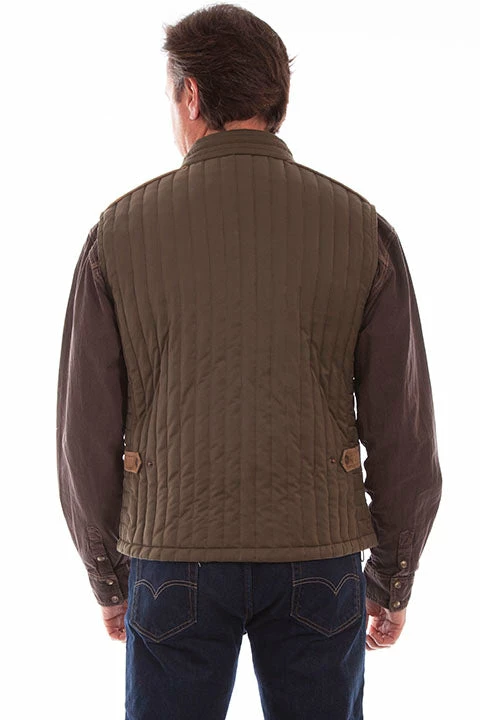 Scully Leather Company Men's Farthest Point Collection Vest: Outdoor Ribbed Vest With Suede Trim 6 Scully Leather Company Men's Farthest Point Collection Vest: Outdoor Ribbed Vest With Suede Trim