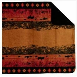 Decor Denali Blankets Collection: Roaming Buffalo