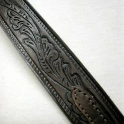 Rockmount Ranch Wear Accessory: Tooled Leaf Leather Belt