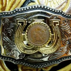 Ladies' Rockmount Ranch Wear Accessory: Trophy Buckle Antique Penny