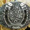 Rockmount Ranch Wear Accessory: Trophy Buckle Horseshoe Ladies'