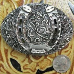 Rockmount Ranch Wear Accessory: Trophy Buckle Horseshoe Ladies'
