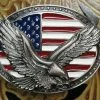Ladies' Rockmount Ranch Wear Accessory: Trophy Buckle Eagle And Flag