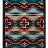 American Dakota Textiles Trader Collection: Rustic Cross Electric Area Rugs
