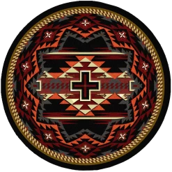 American Dakota Textiles Decor Trader Collection: Rustic Cross Black Area Rugs 7 American Dakota Textiles Decor Trader Collection: Rustic Cross Black Area Rugs