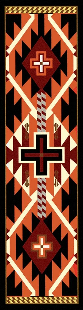 American Dakota Textiles Decor Trader Collection: Rustic Cross Black Area Rugs 4 American Dakota Textiles Decor Trader Collection: Rustic Cross Black Area Rugs