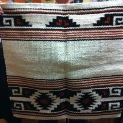 Action Decor Saddle Blanket Aztec Show Natural Black Red