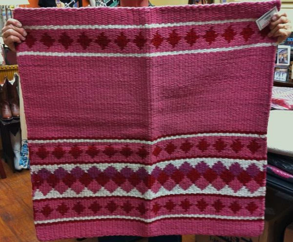 Action Decor Saddle Blanket Fortune Maker Pink Red White 3 Action Decor Saddle Blanket Fortune Maker Pink Red White