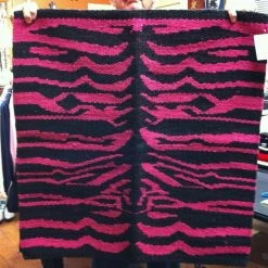 Action Saddle Blanket Zebra Print Bright Pink And Black
