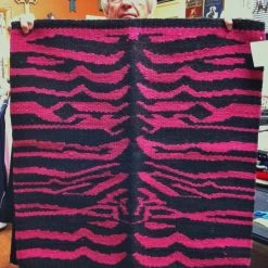 Action Saddle Blanket Zebra Print Bright Pink And Black