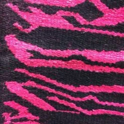 Action Saddle Blanket Zebra Print Bright Pink And Black