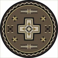 American Dakota Textiles Decor Cabin Collection: Saint Cross Area Rugs