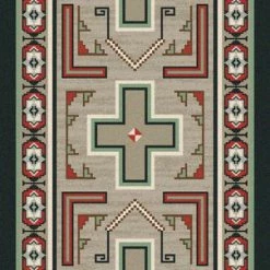 American Dakota Textiles Voices Collection: Saw Tooth Area Rugs Decor