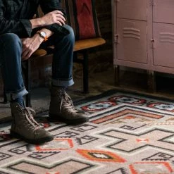 American Dakota Textiles Voices Collection: Saw Tooth Area Rugs Decor