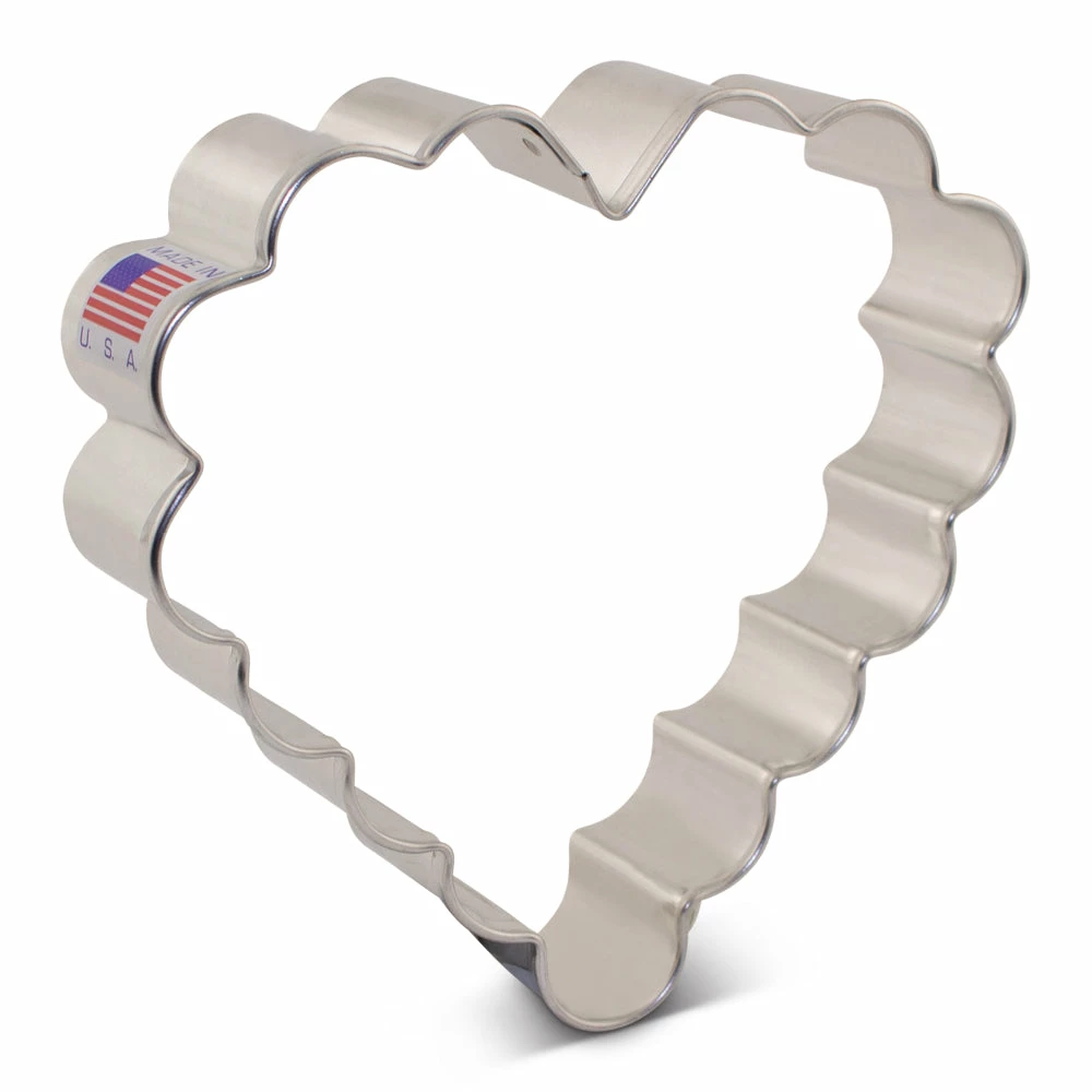 Ann Clark Cookie Cutters Cookie Cutter: Scalloped Heart 3 Ann Clark Cookie Cutters Cookie Cutter: Scalloped Heart