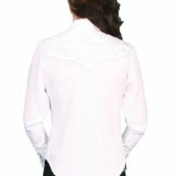 Scully Leather Company Women's Vintage Western Shirt Collection: Scully Gunfighter White